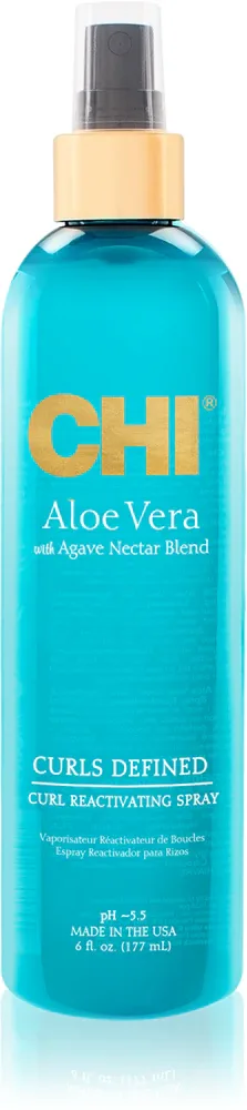 CHI Aloe Vera Curl Reactivating - Увлажняющий спрей для кудрявых и волнистых волос, 177 мл