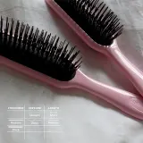 Щётка для волос Denman Detangling D90 The Mini Detangler плоская, компактная, 1 шт Pink Crush — фото 3
