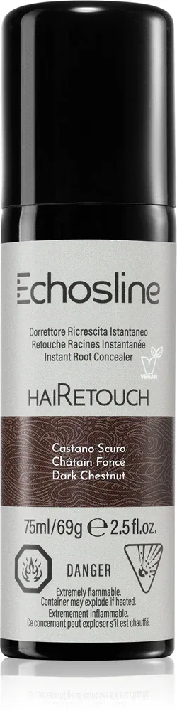 Echosline Hairetouch Hairtouch - Спрей для мгновенной коррекции отрослей Dark Chestnut, 75 мл