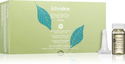 Лосьон для волос Echosline ENERGY LOTION стимулирующий рост, для слабых и выпадающих волос, 12 × 10 мл