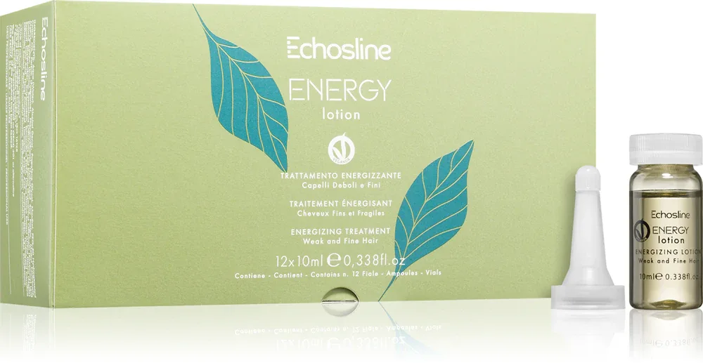 Лосьон для волос Echosline ENERGY LOTION стимулирующий рост, для слабых и выпадающих волос, 12 × 10 мл