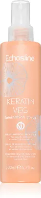 Echosline Keratin veg Lamination Spray - Спрей для ламинирования для придания блеска и смягчения волос, 200 мл