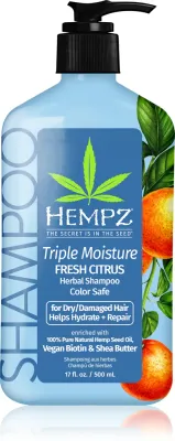 HEMPZ Triple Moisture - Увлажняющий шампунь для волос, 500 мл