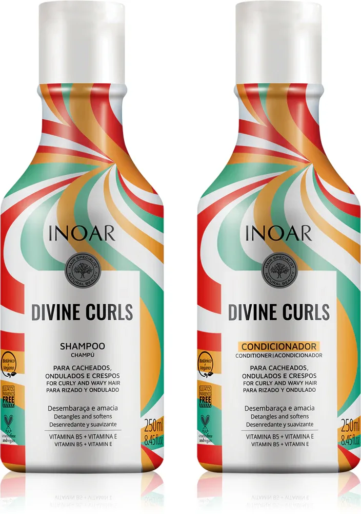 INOAR Curls - Набор для кудрявых волос, 2 мл