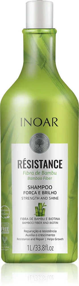 INOAR Resistance Bambu - шампунь для ослабленных, ломких волос, 1000 мл