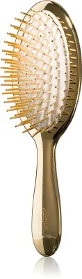 Щётка для волос Janeke Gold Line Air-Cushioned Brush with Gold Pins с эргономичной ручкой, 1 шт