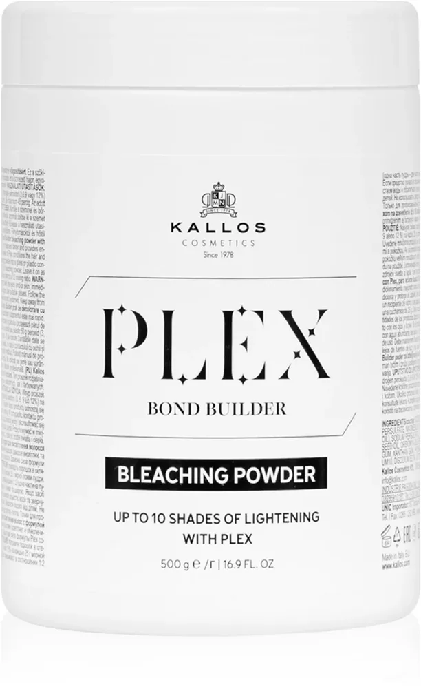 Kallos Plex Bleaching Powder - Рассветляющий порошок для выделения прядей, 500 г
