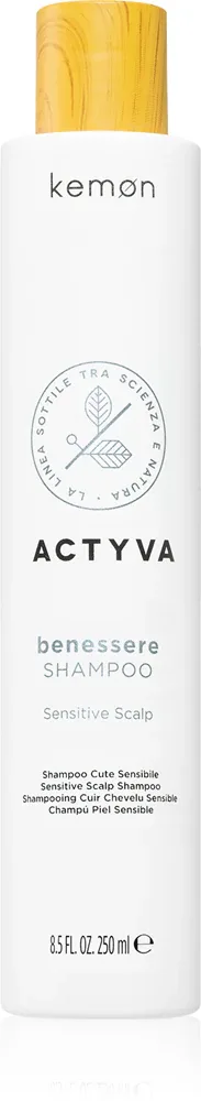 Kemon Actyva Benessere - укрепляющий шампунь для всех типов волос, 250 мл