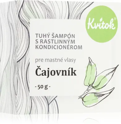Kvitok Tea Tree - Шампунь в виде кубика для жирных волос, 50 г