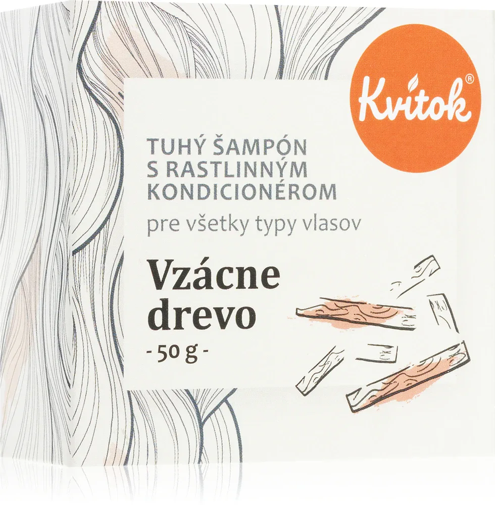 Kvitok Rare Wood - Шампунь в виде кубика для темных волос, 50 г