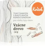 Kvitok Rare Wood - Шампунь в виде кубика для темных волос, 50 г — фото 1