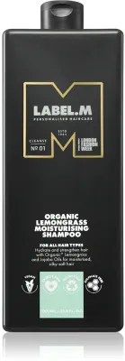label.m Lemongrass Moisturising Shampoo - Увлажняющий шампунь с лимоном и лимонной травой, 1000 мл