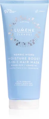 Lumene Nordic Hydra [LÄHDE] Moisture Boost - Увлажняющая маска для волос 2 в 1, 200 мл