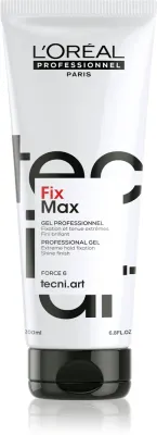 Гель для волос L’Oreal Professionnel Tecni.Art Fix Max экстрасильной фиксации, не склеивающий волосы, 200 мл