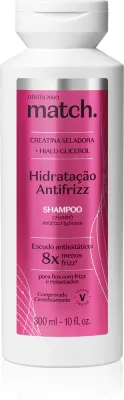 oBoticário Match. Anti-Frizz - Шампунь oBoticario Match. Anti-Frizz увлажняющий, против пушистости волос, 300 мл, 300 мл