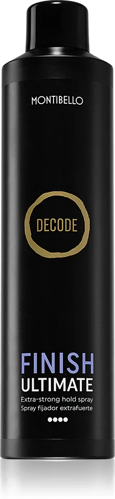 Montibello Decode Finish Ultimate Spray - Лак для волос сильной фиксации, устойчивый к влажности воздуха, 400 мл
