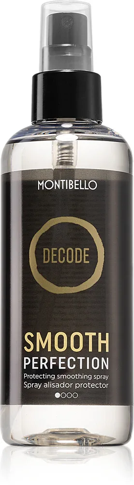Montibello Decode Smooth Perfection Spray - Термозащитный спрей для деликатных и поврежденных волос, используемый при использовании утюжка и кудрявки, 200 мл