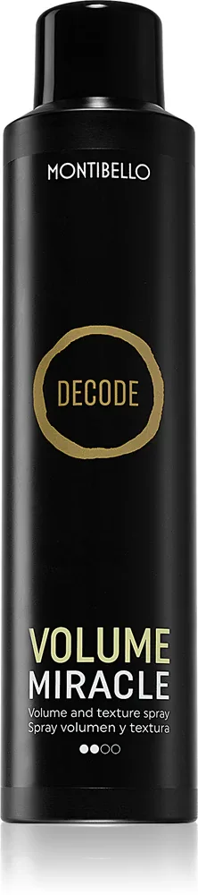 Montibello Decode Volume Miracle Spray - Спрей для объема волос при сушке и окончательном стайлинге, 250 мл