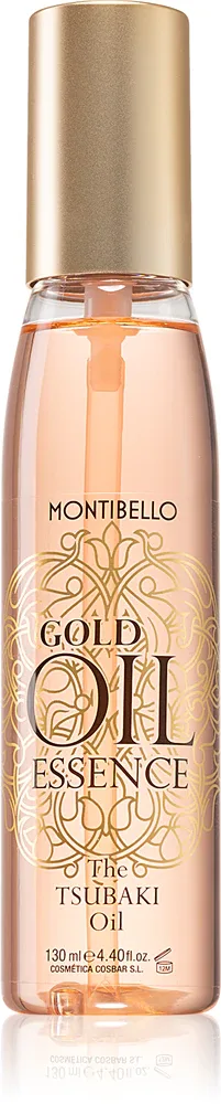 Montibello Gold Oil Tsubaki Oil - Увлажняющее и питательное масло для волос, защищающее цвет, 130 мл