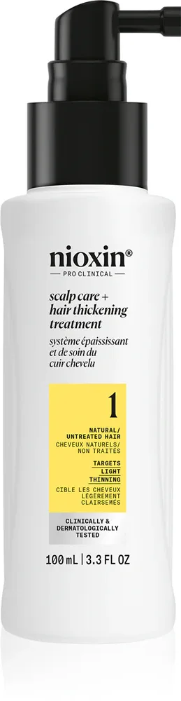 Nioxin System 1 Scalp + Hair Thickening Treatment - Сыворотка для густых волос и защиты от ломкости, 100 мл