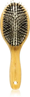 Плоская щётка для волос Olivia Garden Bamboo Touch, бамбук и нейлон, эргономичная рукоятка, 1 шт M