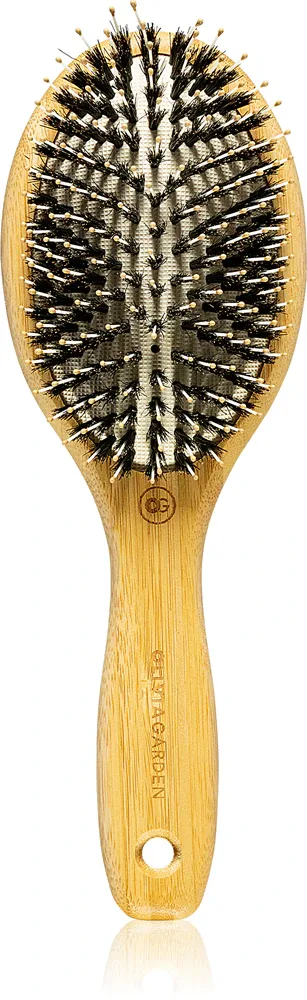 Плоская щётка для волос Olivia Garden Bamboo Touch, бамбук и нейлон, эргономичная рукоятка, 1 шт M