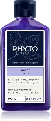 Phyto Violet No Yellow Shampoo - Тонирующий шампунь для светлых волос с балаяжем, 250 мл