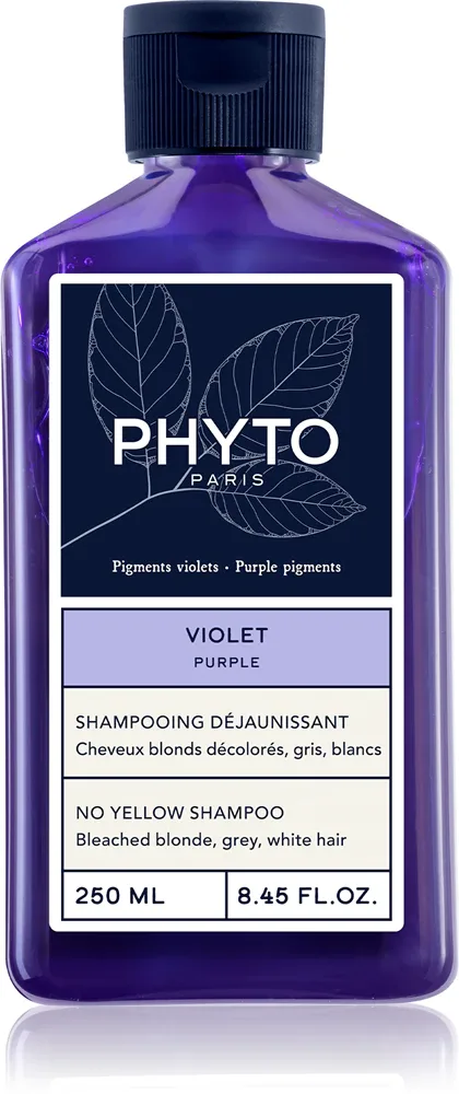 Phyto Violet No Yellow Shampoo - Тонирующий шампунь для светлых волос с балаяжем, 250 мл