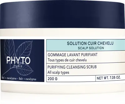 Phyto Scalp Solutions Purifying Cleansing Scrub - Очищающий пилинг для кожи головы, 200 г