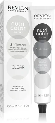 Revlon Professional Nutri Color Filters Metal-Ice - Питательная тонизирующая маска для профессионального использования Clear, 100 мл