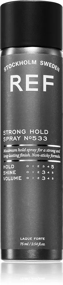 REF Strong Hold Spray N533 - Лак для волос с сильной фиксацией, 75 мл