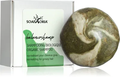 Soaphoria Hair Care Solid Shampoo - Органический шампунь в форме кубика для жирных волос, 60 г