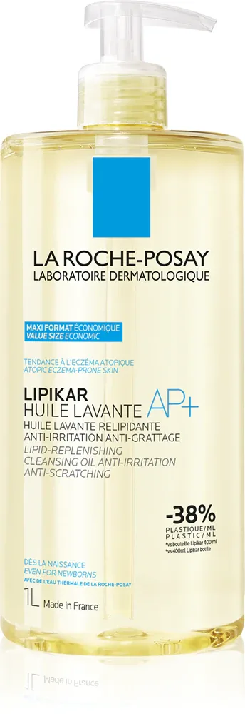 La Roche-Posay Lipikar Huile AP+ - Смягчающее очищающее масло, дополняющее липиды, против раздражений