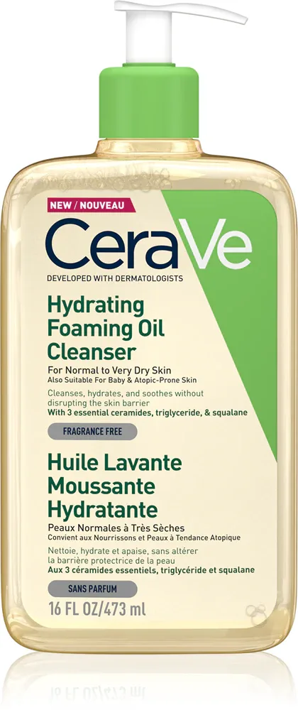 CeraVe Cleansers Hydrating Foaming Oil Cleanser - Очищающее масло с увлажняющим действием