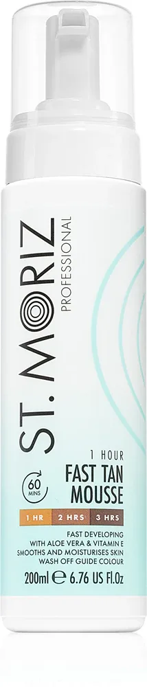 St. Moriz Fast Tan - Быстро загорающая пена для тела, 200 мл