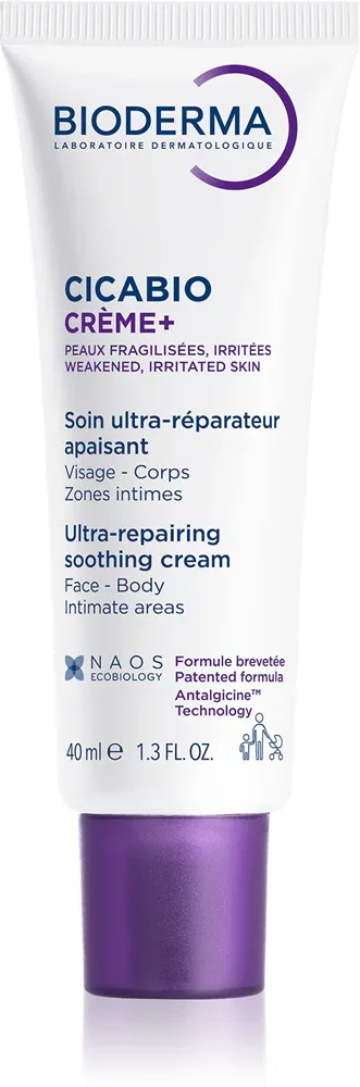 Bioderma Cicabio Creme+ - Крем для лица для ухода и восстановления, предназначенный для лечения шрамов, 40 мл