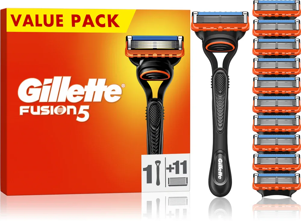 Бритва мужская Gillette Fusion5 5 лезвий, с точным триммером, 11 шт