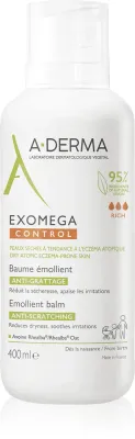 A-Derma Exomega Control Emollient Balm - Бальзам для чувствительной и сухой кожи, 400 мл