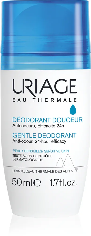 Uriage Hygiene Gentle Deodorant - Деликатный дезодорант ролл-он без алюминия, 50 мл