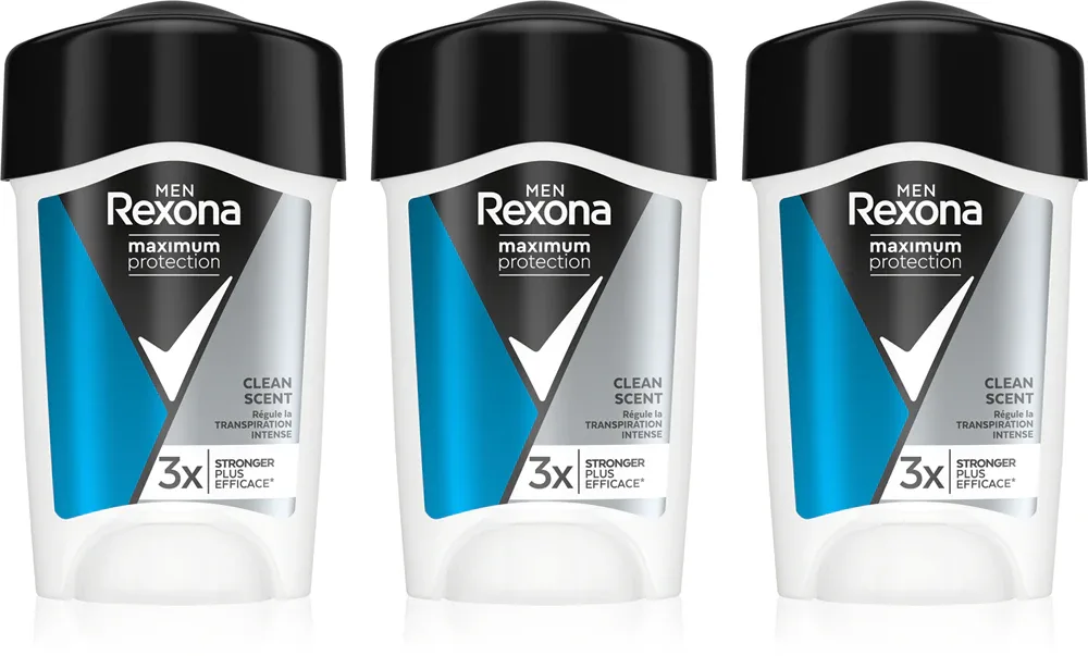 Rexona Maximum Protection Antiperspirant - Антиперспирант в стике удобная упаковка для мужчин, 3 шт