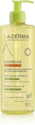 Масло для душа A-Derma Exomega Control Emollient Shower Oil смягчающее, для сухой и атопичной кожи