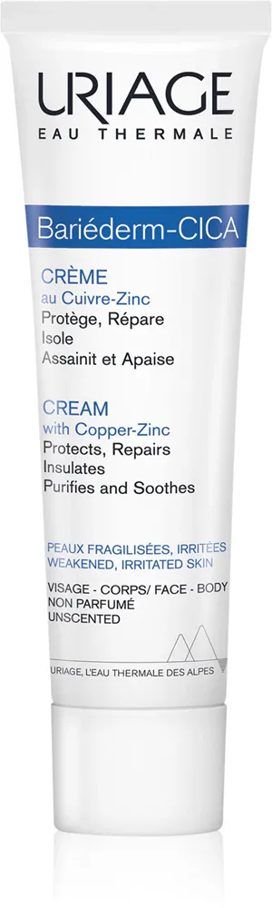 Uriage Bariederm Cica-Cream with Copper-Zinc - Крем для тела с медью и цинком с пантенолом