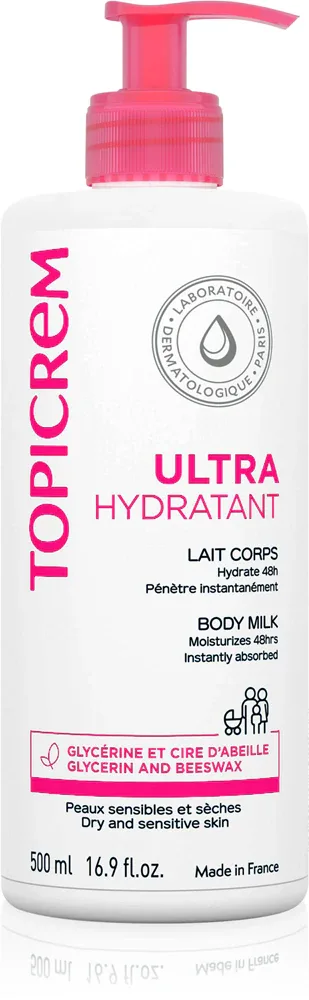 Topicrem UH BODY Ultra-Moisturizing Body Milk - Глубоко увлажняющее молочко для тела для сухой и чувствительной кожи