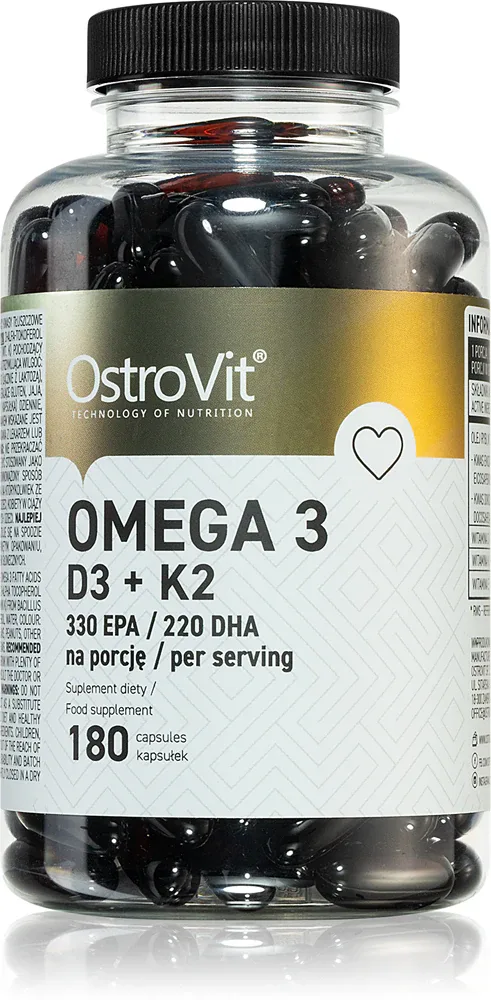OstroVit Omega 3 D3+K2 - Мягкие капсулы для правильной работы сердца и мозга