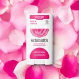 Schmidt's Rose + Vanilla - Дезодорант в стике без добавления соли алюминия, 75 г — фото 2