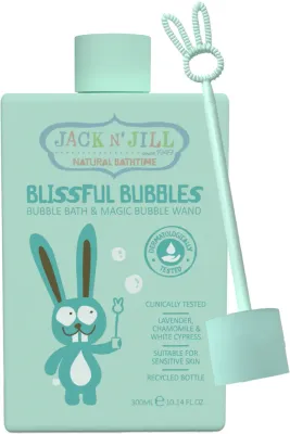 Jack N’ Jill Natural Bathtime Blissful Bubbles - Пена для ванны для создания мыльных пузырей, 300 мл
