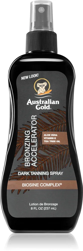 Australian Gold Bronzing Accelerator - Спрей для загара, ускоряющий загар, 237 мл
