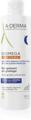 A-Derma Exomega Control Soothing Bath Anti-Scratch - Успокаивающий крем против раздражения и зуда для детей, 200 мл