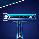 Gillette Blue II Plus - Одноразовые бритвы для мужчин, 14 шт — фото 2