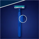 Gillette Blue II Plus - Одноразовые бритвы для мужчин, 14 шт — фото 3